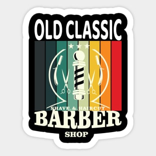 Old Classic Shave And Hair Cut Barber Shop 81 Sticker